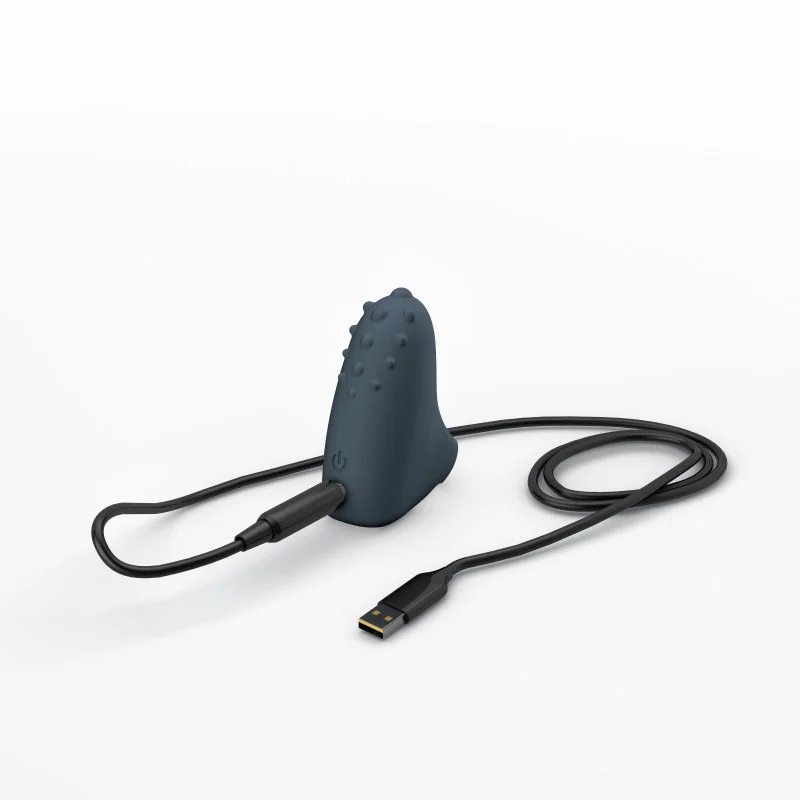 MAGIC FINGER RECHARGEABLE - GREY – Rechargeable, Discreet, Intimate Wellness Accessory – Quiet, Rechargeable, Waterproof, Couples & Solo Use, Discreet Intimate Wellness Accessory