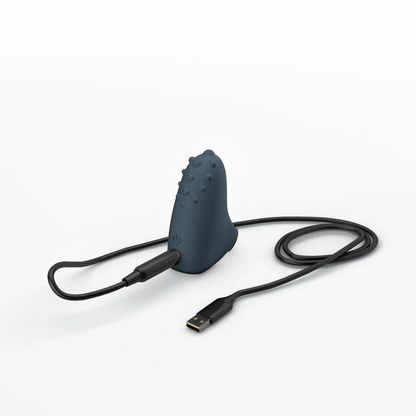 MAGIC FINGER RECHARGEABLE - GREY – Rechargeable, Discreet, Intimate Wellness Accessory – Quiet, Rechargeable, Waterproof, Couples & Solo Use, Discreet Intimate Wellness Accessory