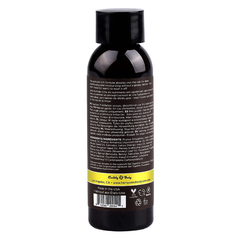 Hemp Seed Massage & Body Oil Beach Daze 2 fl oz / 60 ml – Rechargeable, Discreet, Intimate Wellness Accessory – Quiet, Rechargeable, Waterproof, Couples & Solo Use, Discreet Intimate Wellness Accessory