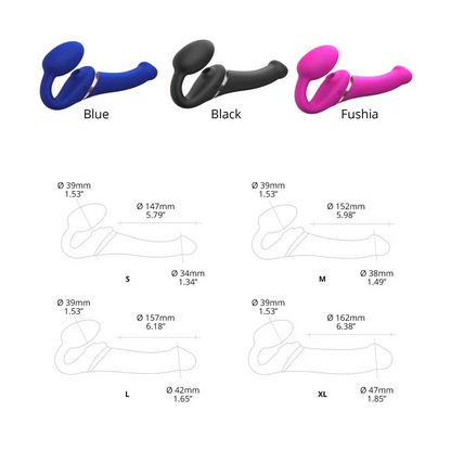 MULTI ORGASM BENDABLE wearable massager - M - FUCHSIA – Rechargeable, Discreet, Intimate Wellness Accessory – Quiet, Rechargeable, Waterproof, Couples & Solo Use, Discreet Intimate Wellness Accessory
