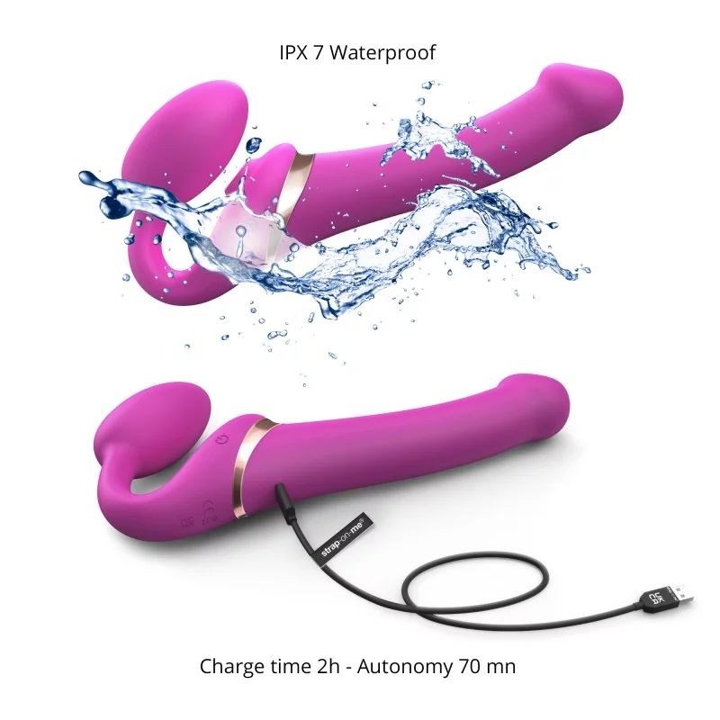 MULTI ORGASM BENDABLE wearable massager - M - FUCHSIA – Rechargeable, Discreet, Intimate Wellness Accessory – Quiet, Rechargeable, Waterproof, Couples & Solo Use, Discreet Intimate Wellness Accessory