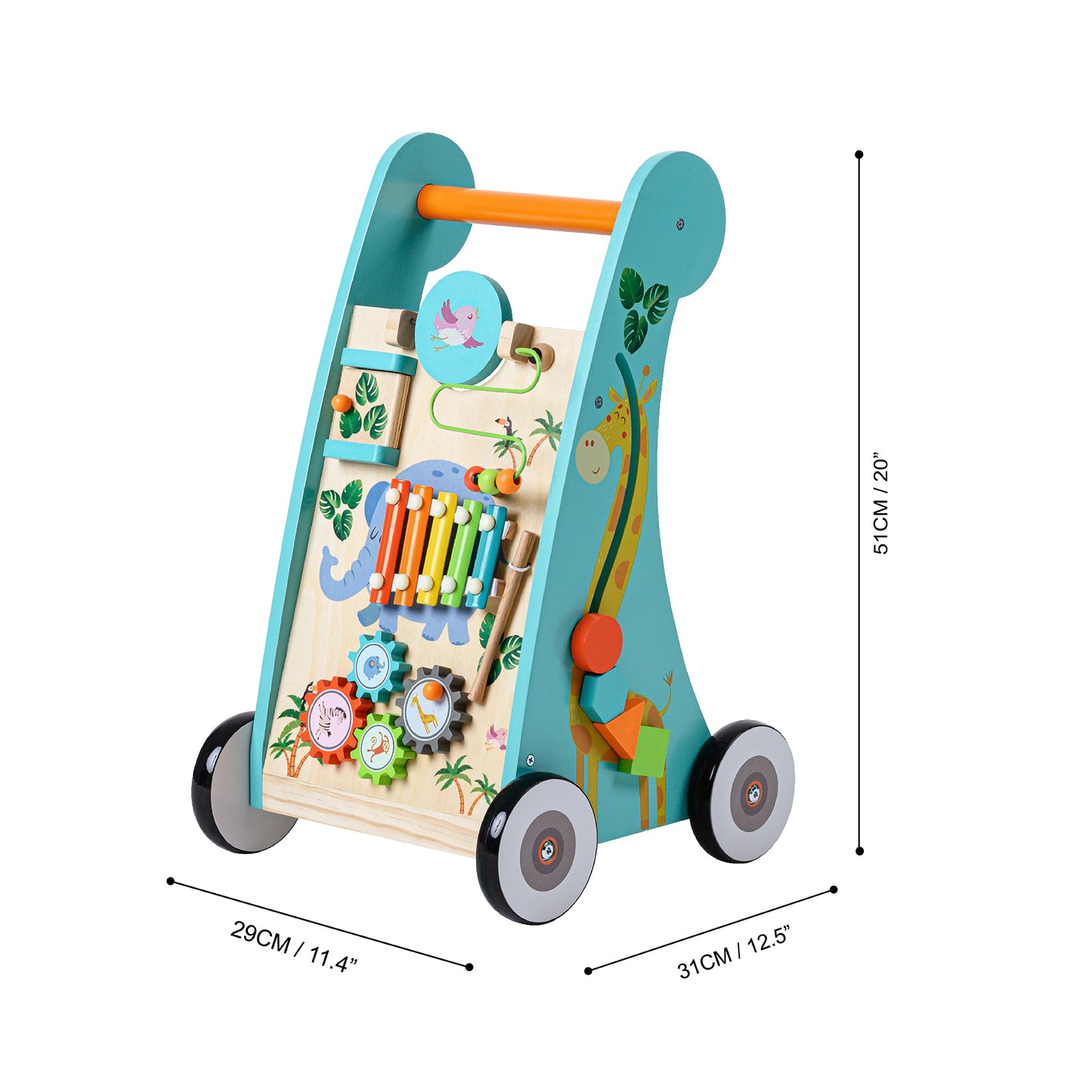 Teamson Kids Wooden Baby Walker Activity Centre