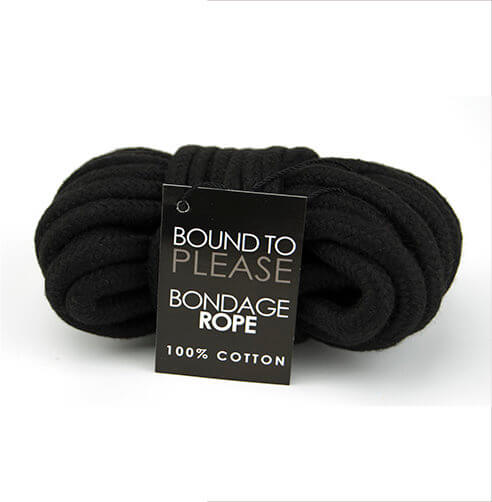 Bound to Please playful restraint Rope Black – Rechargeable, Discreet, Intimate Wellness Accessory – Quiet, Rechargeable, Waterproof, Couples & Solo Use, Discreet Intimate Wellness Accessory