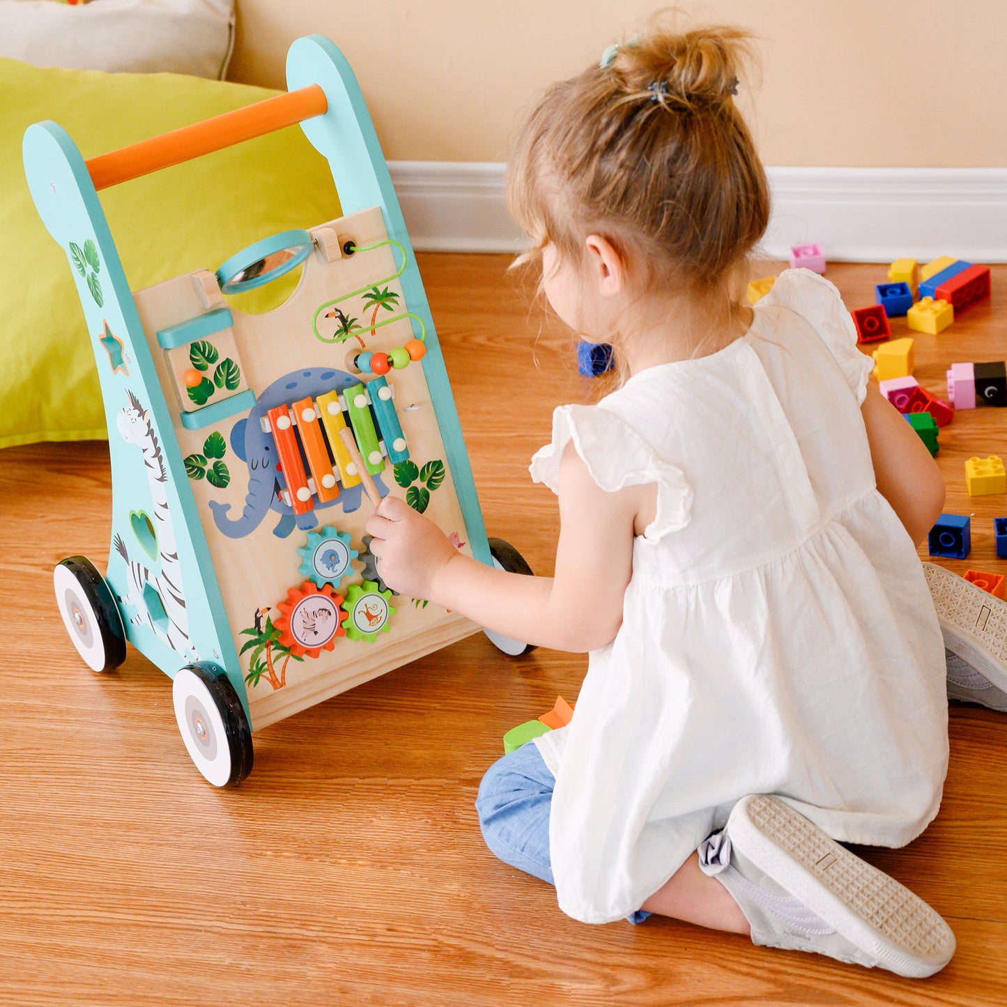 Teamson Kids Wooden Baby Walker Activity Centre