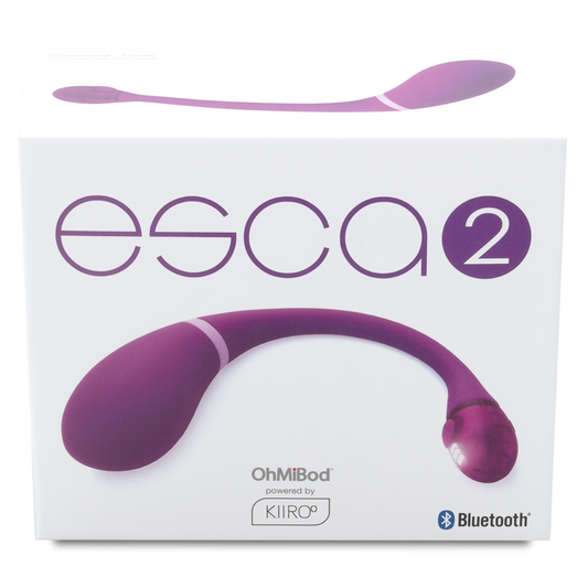 OhMiBod Esca2 Purple – Rechargeable, Discreet, Intimate Wellness Accessory – Quiet, Rechargeable, Waterproof, Couples & Solo Use, Discreet Intimate Wellness Accessory