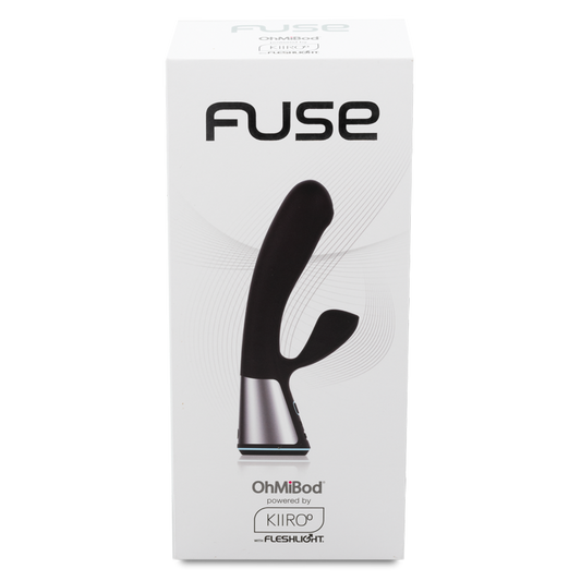 OhMiBod Fuse Black – Rechargeable, Discreet, Intimate Wellness Accessory – Quiet, Rechargeable, Waterproof, Couples & Solo Use, Discreet Intimate Wellness Accessory