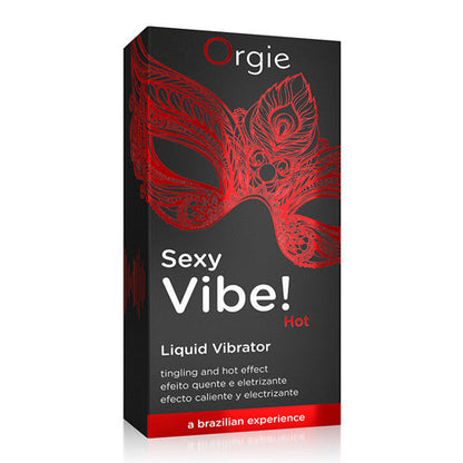 Orgie Sexy Vibe! Hot Gel 15ml – Rechargeable, Discreet, Intimate Wellness Accessory – Quiet, Rechargeable, Waterproof, Couples & Solo Use, Discreet Intimate Wellness Accessory