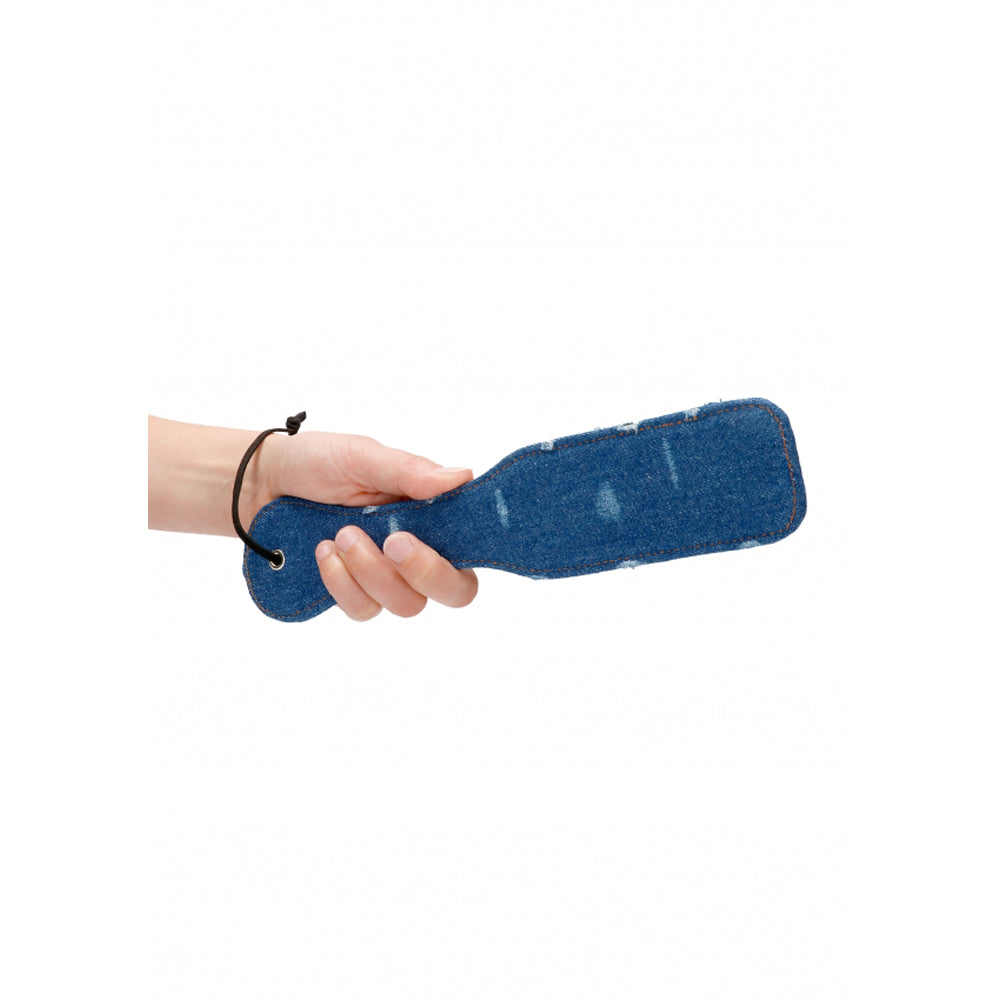 Roughend Denim Style Paddle - Blue * – Rechargeable, Discreet, Intimate Wellness Accessory – Quiet, Rechargeable, Waterproof, Couples & Solo Use, Discreet Intimate Wellness Accessory
