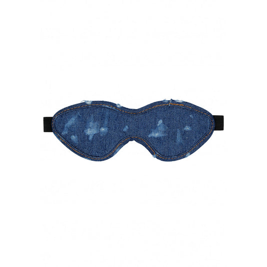 Roughend Denim Style Eye Mask - Blue * – Rechargeable, Discreet, Intimate Wellness Accessory – Quiet, Rechargeable, Waterproof, Couples & Solo Use, Discreet Intimate Wellness Accessory