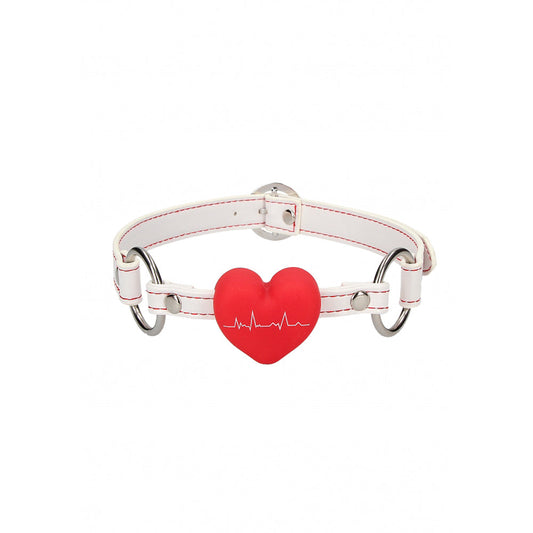 Ouch! Silicone Heart Gag - Nurse Theme * – Rechargeable, Discreet, Intimate Wellness Accessory – Quiet, Rechargeable, Waterproof, Couples & Solo Use, Discreet Intimate Wellness Accessory
