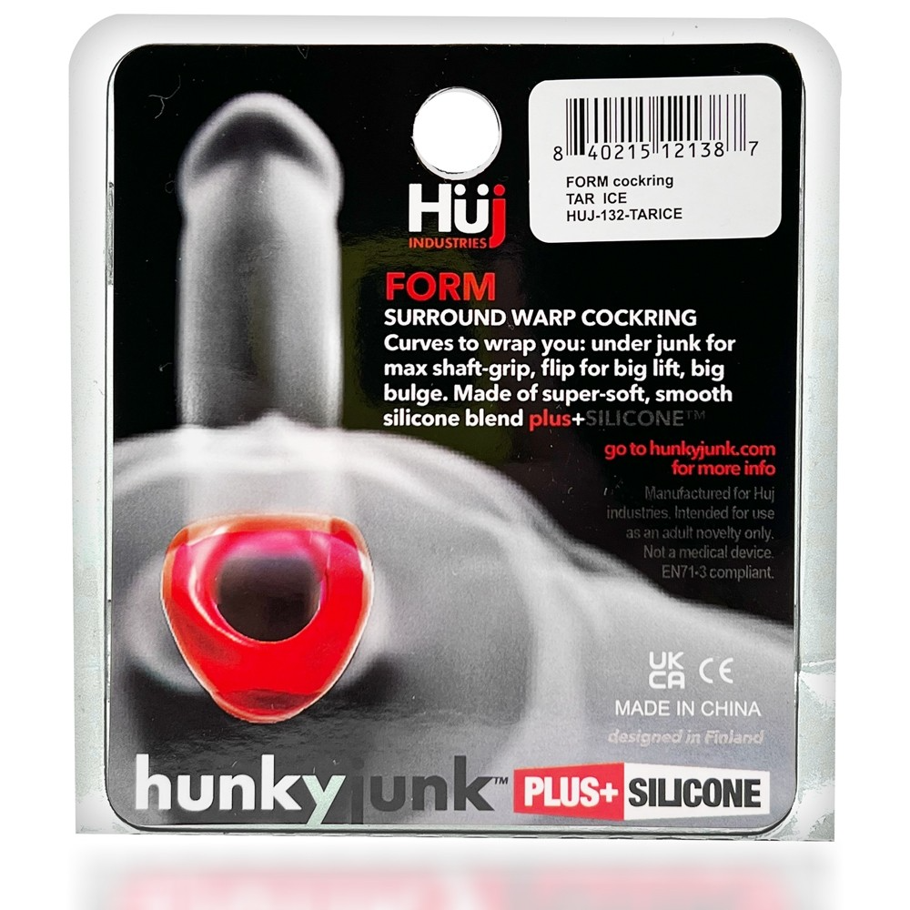 FORM cockring, TAR ICE – Rechargeable, Discreet, Intimate Wellness Accessory – Quiet, Rechargeable, Waterproof, Couples & Solo Use, Discreet Intimate Wellness Accessory