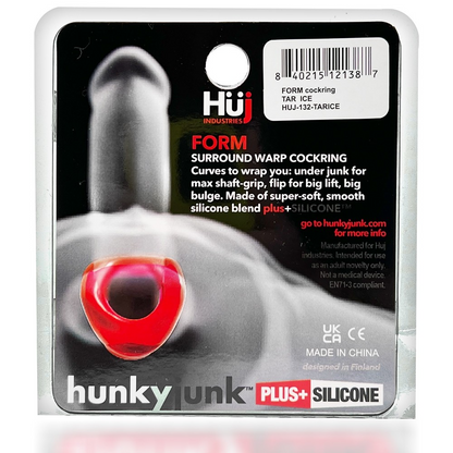 FORM cockring, CLEAR ICE – Rechargeable, Discreet, Intimate Wellness Accessory – Quiet, Rechargeable, Waterproof, Couples & Solo Use, Discreet Intimate Wellness Accessory