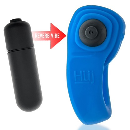 REVRING, ring with vibe, TEAL ICE w/ Black Vibe – Rechargeable, Discreet, Intimate Wellness Accessory – Quiet, Rechargeable, Waterproof, Couples & Solo Use, Discreet Intimate Wellness Accessory