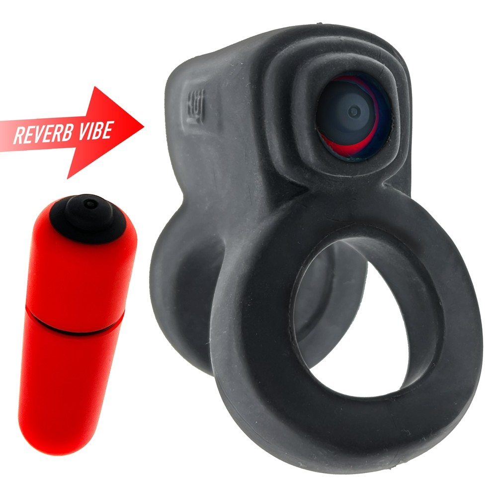 REVHAMMER, shaft vibe ring, TAR ICE w/ Red Vibe – Rechargeable, Discreet, Intimate Wellness Accessory – Quiet, Rechargeable, Waterproof, Couples & Solo Use, Discreet Intimate Wellness Accessory