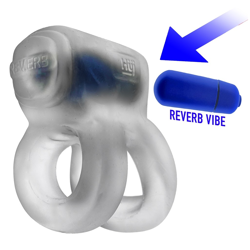 REVHAMMER, shaft vibe ring, CLEAR ICE w/ Blue Vibe – Rechargeable, Discreet, Intimate Wellness Accessory – Quiet, Rechargeable, Waterproof, Couples & Solo Use, Discreet Intimate Wellness Accessory