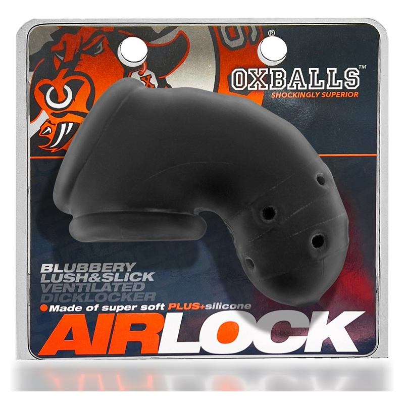 AIRLOCK, air-lite vented chastity, BLACK ICE – Rechargeable, Discreet, Intimate Wellness Accessory – Quiet, Rechargeable, Waterproof, Couples & Solo Use, Discreet Intimate Wellness Accessory