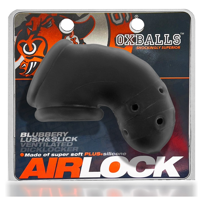 AIRLOCK, air-lite vented chastity, BLACK ICE – Rechargeable, Discreet, Intimate Wellness Accessory – Quiet, Rechargeable, Waterproof, Couples & Solo Use, Discreet Intimate Wellness Accessory