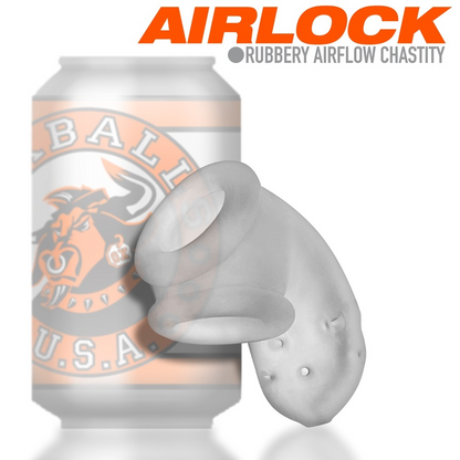 AIRLOCK, sling chastity, CLEAR ICE – Rechargeable, Discreet, Intimate Wellness Accessory – Quiet, Rechargeable, Waterproof, Couples & Solo Use, Discreet Intimate Wellness Accessory