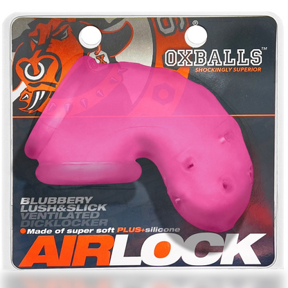 AIRLOCK, air-lite vented chastity, PINK ICE – Rechargeable, Discreet, Intimate Wellness Accessory – Quiet, Rechargeable, Waterproof, Couples & Solo Use, Discreet Intimate Wellness Accessory