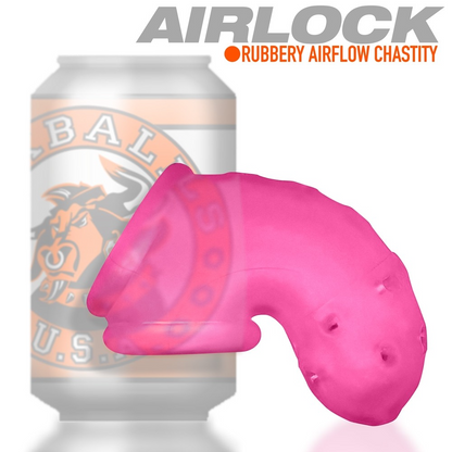 AIRLOCK, air-lite vented chastity, PINK ICE – Rechargeable, Discreet, Intimate Wellness Accessory – Quiet, Rechargeable, Waterproof, Couples & Solo Use, Discreet Intimate Wellness Accessory