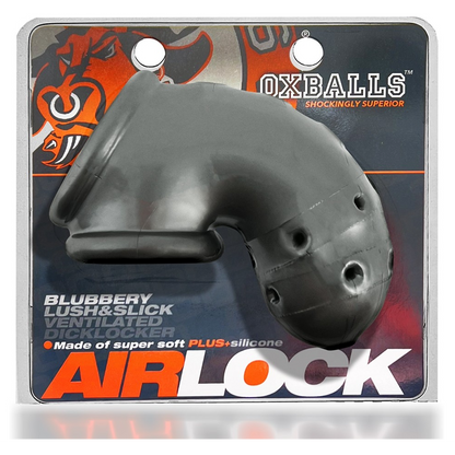 AIRLOCK, air-lite vented chastity, STEEL – Rechargeable, Discreet, Intimate Wellness Accessory – Quiet, Rechargeable, Waterproof, Couples & Solo Use, Discreet Intimate Wellness Accessory