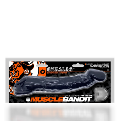 MUSCLE BANDIT, slimmest muscle cocksheath, BLACK – Rechargeable, Discreet, Intimate Wellness Accessory – Quiet, Rechargeable, Waterproof, Couples & Solo Use, Discreet Intimate Wellness Accessory