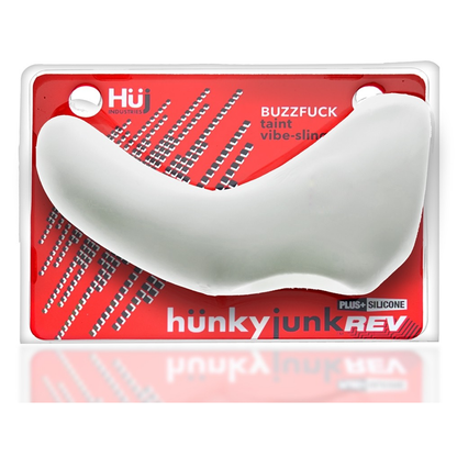 BUZZFUCK, sling with taint vibe, WHITE ICE – Rechargeable, Discreet, Intimate Wellness Accessory – Quiet, Rechargeable, Waterproof, Couples & Solo Use, Discreet Intimate Wellness Accessory