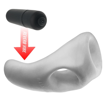 BUZZFUCK, sling with taint vibe, WHITE ICE – Rechargeable, Discreet, Intimate Wellness Accessory – Quiet, Rechargeable, Waterproof, Couples & Solo Use, Discreet Intimate Wellness Accessory
