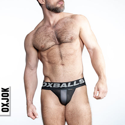 AIRMESH swagger jockstrap, TAR BLACK, LARGE – Rechargeable, Discreet, Intimate Wellness Accessory – Quiet, Rechargeable, Waterproof, Couples & Solo Use, Discreet Intimate Wellness Accessory