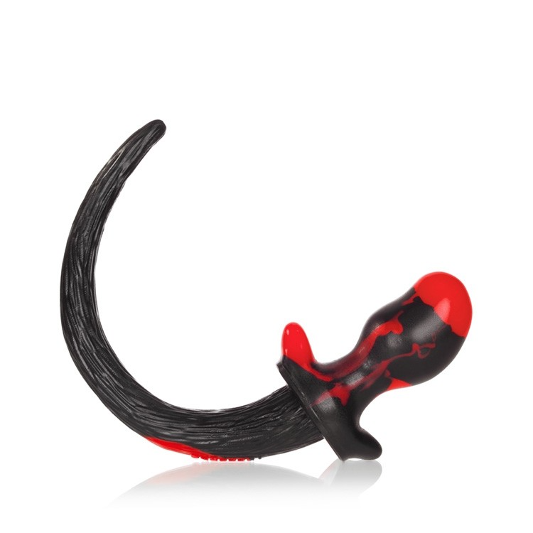 BEAGLE, puppy tail buttplug, RED SWIRL, Medium – Rechargeable, Discreet, Intimate Wellness Accessory – Quiet, Rechargeable, Waterproof, Couples & Solo Use, Discreet Intimate Wellness Accessory
