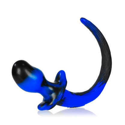 BULLDOG, puppy tail buttplug, POLICE SWIRL, Large – Rechargeable, Discreet, Intimate Wellness Accessory – Quiet, Rechargeable, Waterproof, Couples & Solo Use, Discreet Intimate Wellness Accessory