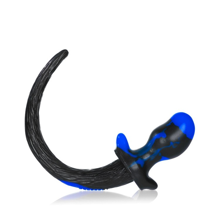 BULLDOG, puppy tail buttplug, POLICE SWIRL, Large – Rechargeable, Discreet, Intimate Wellness Accessory – Quiet, Rechargeable, Waterproof, Couples & Solo Use, Discreet Intimate Wellness Accessory