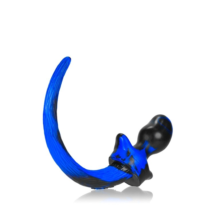 BULLDOG, puppy tail buttplug, POLICE SWIRL, Large – Rechargeable, Discreet, Intimate Wellness Accessory – Quiet, Rechargeable, Waterproof, Couples & Solo Use, Discreet Intimate Wellness Accessory