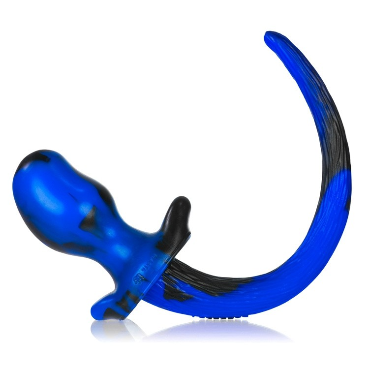 BULLDOG, puppy tail buttplug, POLICE SWIRL, Large – Rechargeable, Discreet, Intimate Wellness Accessory – Quiet, Rechargeable, Waterproof, Couples & Solo Use, Discreet Intimate Wellness Accessory