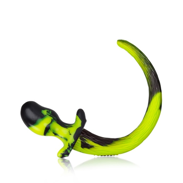 BEAGLE, puppy tail buttplug, ACID SWIRL, Medium – Rechargeable, Discreet, Intimate Wellness Accessory – Quiet, Rechargeable, Waterproof, Couples & Solo Use, Discreet Intimate Wellness Accessory