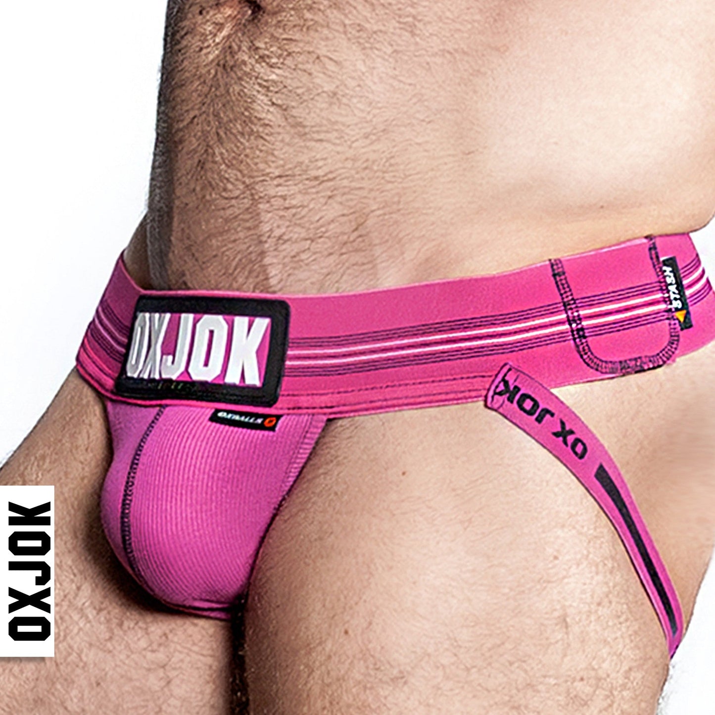 SLINGJOCK, upthrust slider-strap jock, PINK SKY, XX-LARGE – Rechargeable, Discreet, Intimate Wellness Accessory – Quiet, Rechargeable, Waterproof, Couples & Solo Use, Discreet Intimate Wellness Accessory