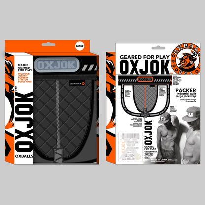 PACKER, industrial quilted cargo strapjock, BLACK PUFF, MEDIUM – Rechargeable, Discreet, Intimate Wellness Accessory – Quiet, Rechargeable, Waterproof, Couples & Solo Use, Discreet Intimate Wellness Accessory