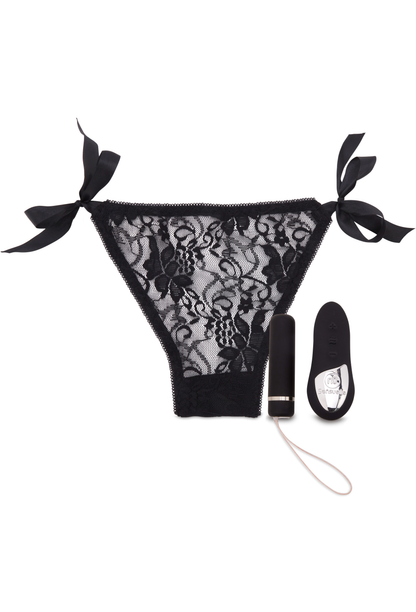 PLEASURE PANTY - BLACK – Rechargeable, Discreet, Intimate Wellness Accessory – Quiet, Rechargeable, Waterproof, Couples & Solo Use, Discreet Intimate Wellness Accessory