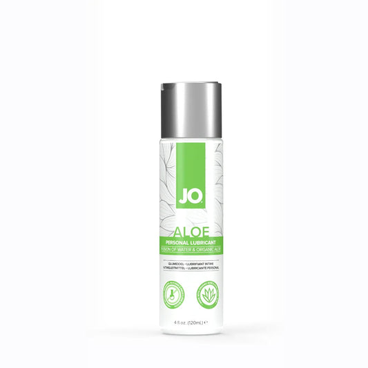 JO Waterbased Aloe - Lubricant - Original - 4floz / 120mL – Rechargeable, Discreet, Intimate Wellness Accessory – Quiet, Rechargeable, Waterproof, Couples & Solo Use, Discreet Intimate Wellness Accessory