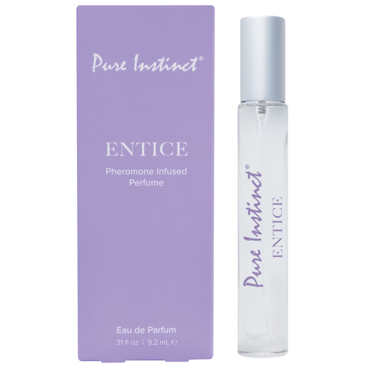 Entice .31oz | 9.2mL - Pheromone Infused Perfume – Rechargeable, Discreet, Intimate Wellness Accessory – Quiet, Rechargeable, Waterproof, Couples & Solo Use, Discreet Intimate Wellness Accessory