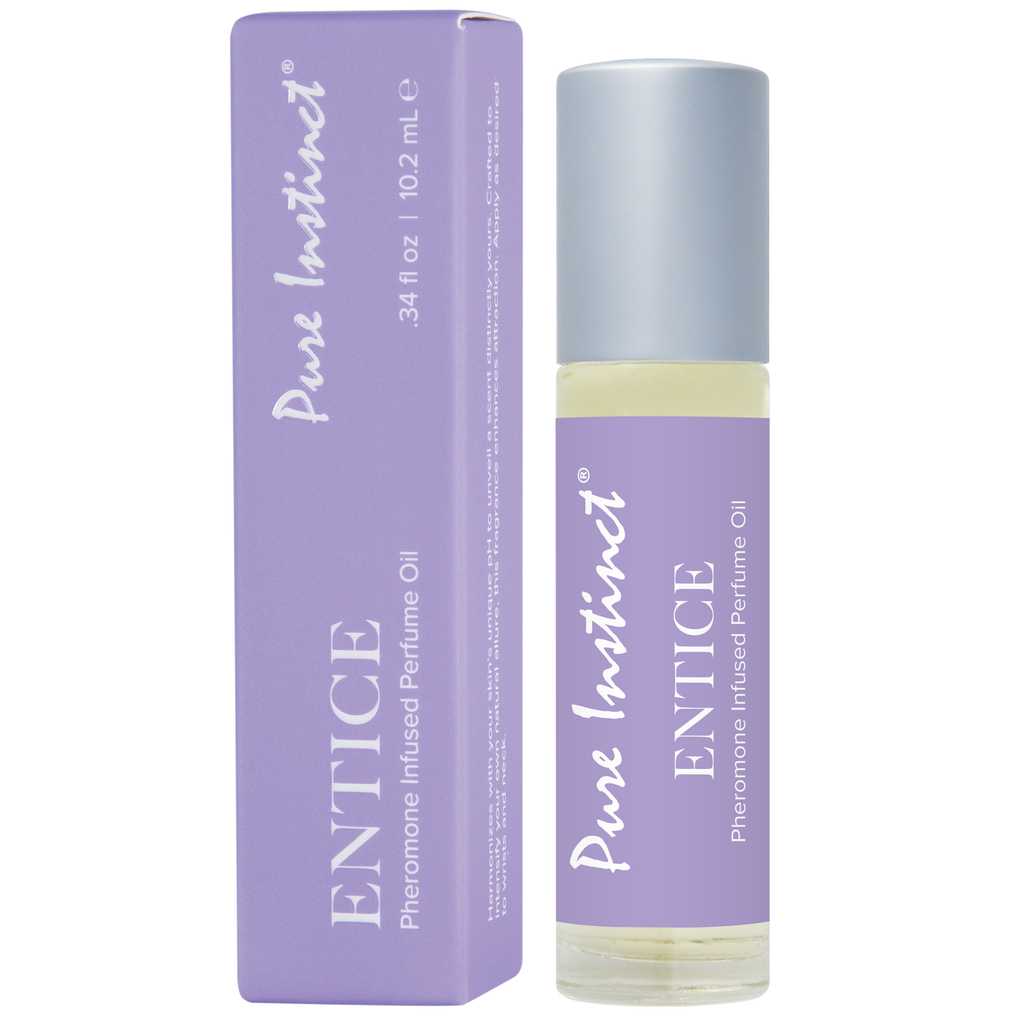Entice .34oz | 10mL - Pheromone Infused Perfume Oil Roll-On – Rechargeable, Discreet, Intimate Wellness Accessory – Quiet, Rechargeable, Waterproof, Couples & Solo Use, Discreet Intimate Wellness Accessory