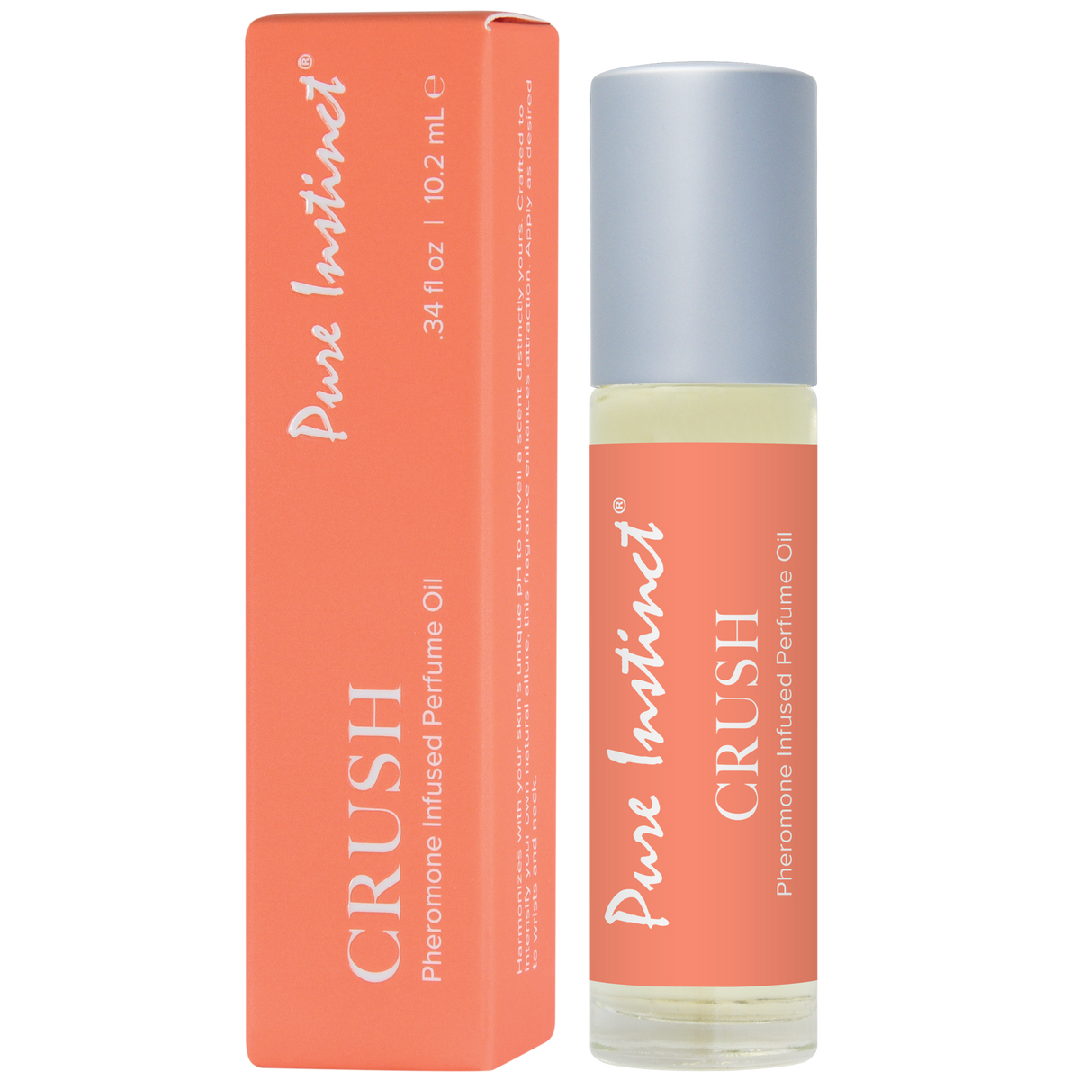 Crush .34oz | 10mL - Pheromone Infused Perfume Oil Roll-On – Rechargeable, Discreet, Intimate Wellness Accessory – Quiet, Rechargeable, Waterproof, Couples & Solo Use, Discreet Intimate Wellness Accessory