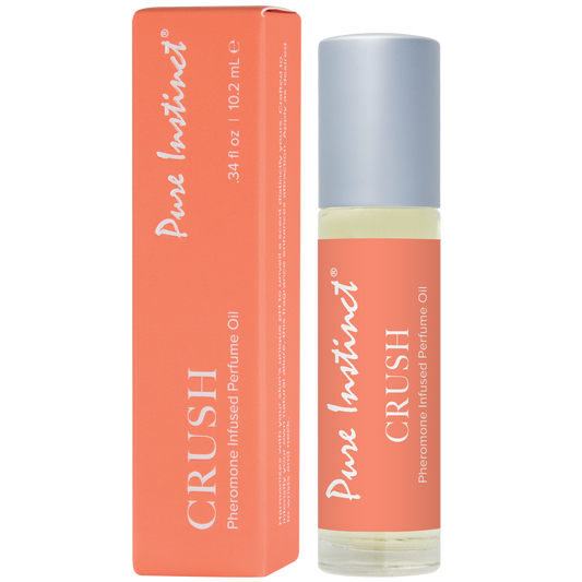 Crush .34oz | 10mL - Pheromone Infused Perfume Oil Roll-On – Rechargeable, Discreet, Intimate Wellness Accessory – Quiet, Rechargeable, Waterproof, Couples & Solo Use, Discreet Intimate Wellness Accessory