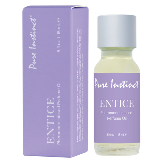 Entice .5oz | 15mL - Pheromone Infused Perfume Oil – Rechargeable, Discreet, Intimate Wellness Accessory – Quiet, Rechargeable, Waterproof, Couples & Solo Use, Discreet Intimate Wellness Accessory