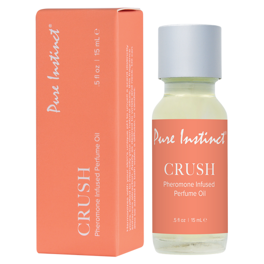 Crush .5oz | 15mL - Pheromone Infused Perfume Oil – Rechargeable, Discreet, Intimate Wellness Accessory – Quiet, Rechargeable, Waterproof, Couples & Solo Use, Discreet Intimate Wellness Accessory