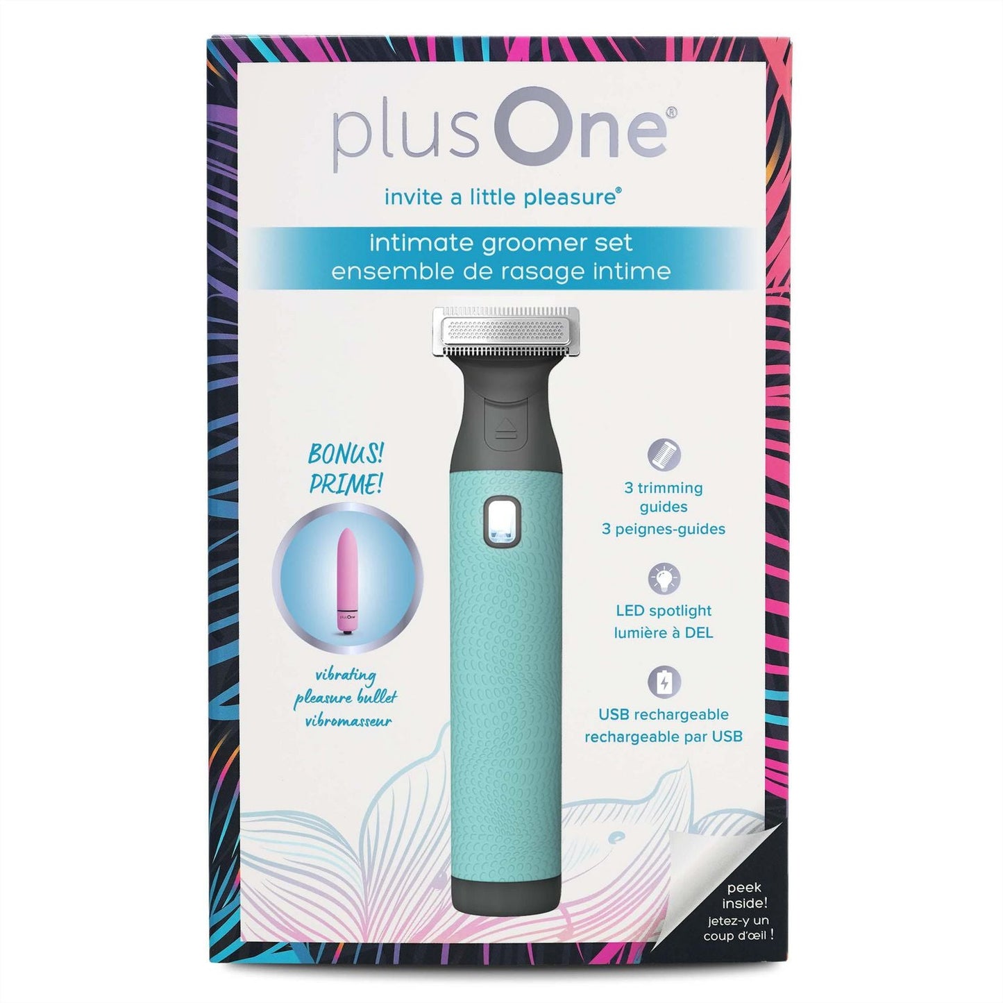 Intimate Groomer Set – Rechargeable, Discreet, Intimate Wellness Accessory – Quiet, Rechargeable, Waterproof, Couples & Solo Use, Discreet Intimate Wellness Accessory