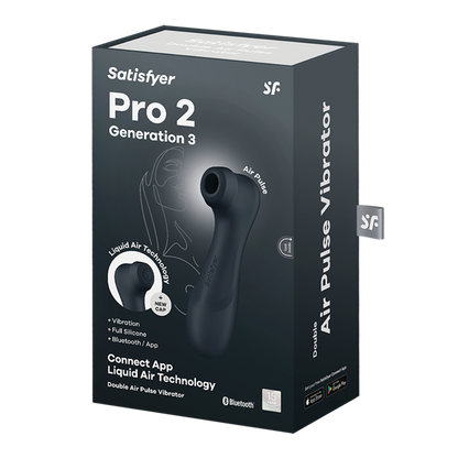 Pro 2 Generation 3 Connect App - Dark Grey – Rechargeable, Discreet, Intimate Wellness Accessory – Quiet, Rechargeable, Waterproof, Couples & Solo Use, Discreet Intimate Wellness Accessory