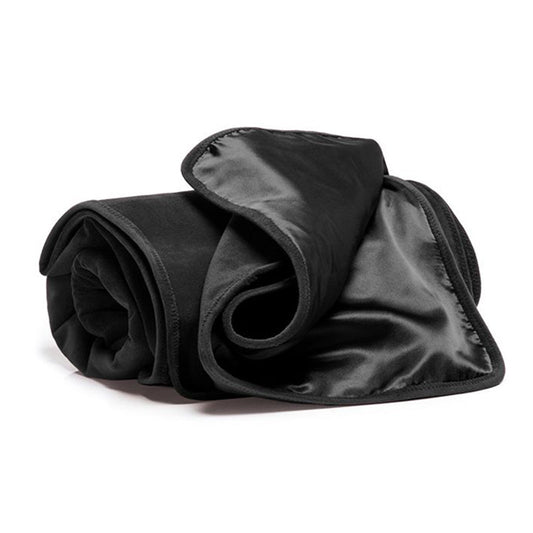 Fascinator Throw Black Microvelvet - Regular Size – Rechargeable, Discreet, Intimate Wellness Accessory – Quiet, Rechargeable, Waterproof, Couples & Solo Use, Discreet Intimate Wellness Accessory