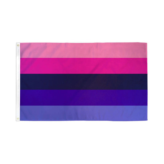 Omnisexual Flag 3'x5' Polyester – Rechargeable, Discreet, Intimate Wellness Accessory – Quiet, Rechargeable, Waterproof, Couples & Solo Use, Discreet Intimate Wellness Accessory