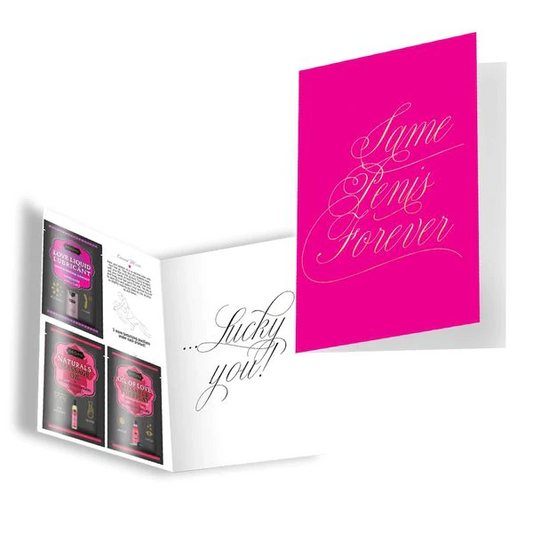 Naughty Notes Same male Forever...Lucky You! – Rechargeable, Discreet, Intimate Wellness Accessory – Quiet, Rechargeable, Waterproof, Couples & Solo Use, Discreet Intimate Wellness Accessory